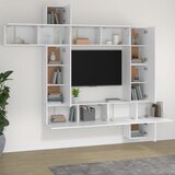  9-dijelni set TV ormarića bijeli od konstruiranog drva | shoptok.hr