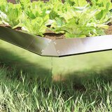 vidaXL Ograja za polže srebrna 13,5 x 13,5 x 25 cm Nerjaveče jeklo | Shoptok.si