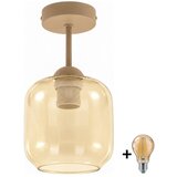 Brilagi LED plafonski luster R GLASS 1xE27/60W/230V prečnik 14 cm bež/zadimljeno bež Cene