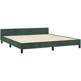  Posteljni okvir z vzglavjem temno zelen 160x200 cm žamet, (20906208) | Shoptok.si