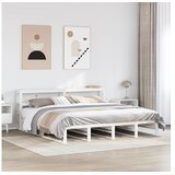 vidaXL Okvir kreveta bez madraca bijeli 200x200 cm od masivne borovine | shoptok.hr