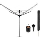 Brabantia Vrtno stojalo za sušenje perila v srebrni barvi 60 m Lift-o-Matic Advance – | Shoptok.si