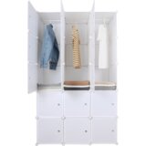 Kondela Modularna večnamenska omara, bela, ZALVO | Shoptok.si