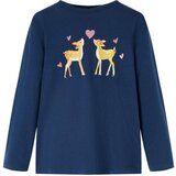  Dječja majica dugih rukava modra 116 | shoptok.hr