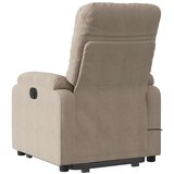 vidaXL Električni masažni naslanjač taupe mikrovlakna | Shoptok.si