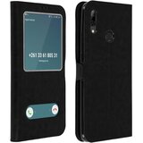AVIZAR etui z dvojnim oknom (hitra sprostitev), funkcija podpore za video - crna str. huawei p smart 2019 / honor 10 lite, (20600007) | Shoptok.si