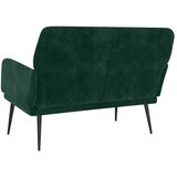  Klupa tamnozelena 108 x 79 x 79 cm baršunasta | shoptok.hr