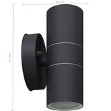  LED Zidna Svjetiljka 2 kom Nehrđajući Čelik | shoptok.hr