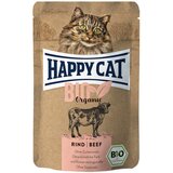 Happy Cat Bio Pouch 6 x 85 g - Bio-govedina Cene
