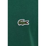 Lacoste Pamučna majica za muškarce, boja: zelena, bez uzorka | shoptok.hr