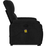 vidaXL Masažni naslonjač na podizanje crni od mikrovlakana | shoptok.hr