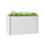 Blumfeldt Nova Grow, vrtni cvjetnjak, 150 x 91 x 100 cm, WPC, izgled drveta, bijeli Cijene