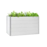 Nova Grow, vrtno ležišče, 150 x 91 x 100 cm, WPC, leseni videz, bele barve