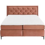 Boxxx POSTELJA BOXSPRING 160 cm x 200 cm , tekstil starinsko roza | Shoptok.si