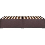 vidaXL Posteljni okvir temno rjav 100x200 cm blago | Shoptok.si