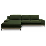 Windsor & Co Sofas zelena kutna garnitura na razvlačenje Planet, lijevi kut