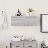  Kupaonski zidni ormarić sivi Sonoma 80x25x30 cm izrađeno drvo | Eponuda.ba
