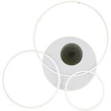 Globo Globo 48466-70W-LED prigušiva plafonska svetiljka INVERTINA 70W/230V 105x26,5 cm srebrna + daljinski upravljač | Eponuda.com