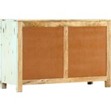 vidaXL Komoda svetlo modra 110x35x70 cm trden mangov les | Shoptok.si