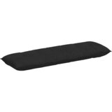 vidaXL Poglavni vzglavnik Črna 160 x 19 x 50 cm blago, (5000278315) | Shoptok.si