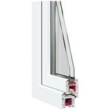  Okno za klet RISOR 110 x 70 cm PVC in steklo Bela, (5000215208) | Shoptok.si