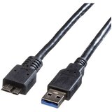 Roline USB kabel USB 3.2 gen. 1 (USB 3.0) USB-A vtič\, USB-mikro-B 3.0 vtič 0.80 m črna zaščiten 11.02.8873, (20416452) | Shoptok.si