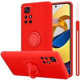 Cadorabo Ohišje, združljiv s Xiaomi v tekoči rdeči barvi - zaščitni pokrov iz fleksibilnega silikona TPU z obročem, (20596479) | Shoptok.si