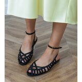 D/CEO Black flat closed women's sandals Katers | shoptok.hr