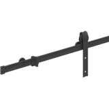Pribor za klizna vrata 200 cm čelični crni | shoptok.hr
