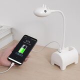 Venisymlis Rožnata Led Namizna Svetilka, Tribarvna Namizna Svetilka Z Možnostjo Zatemnitve, Stikalo Na Dotik/Priključek B/Držalo Za Pero, (22068355) | Shoptok.si