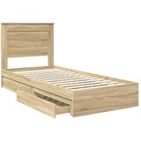  Okvir za krevet s ladicama Sonoma hrast 100 x 200 cm | shoptok.hr