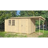Male kuće Drvena vrtna kućica GLORIA H + SD150 445 × 290 cm – bez završnog krovnog pokrova | shoptok.hr
