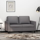  The Living Store Dvosed siva 120 cm umetno usnje - Kavč Dvosed, (21449195) Cene