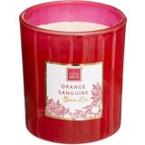 Atmosphera sveća 8x9cm vosak/staklo narandzasta ( 172760l ) | ePonuda.com