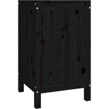  Kutija za rublje crna 44 x 44 x 76 cm od masivne borovine | Eponuda.com