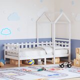  Dnevni krevet s krovom bez madraca bijeli 80x200cm masivno drvo | shoptok.hr