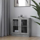 Vitrina siva boja betona 82,5 x 30,5 x 80 cm konstruirano drvo | shoptok.hr