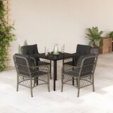  7-dijelni vrtni blagovaonski set sivi od poliratana | shoptok.hr