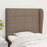  Vzglavje z ušesi taupe 83x23x118/128 cm blago, (20932206) Cene