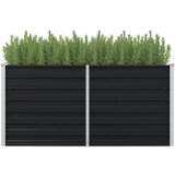 vidaXL Povišena vrtna gredica antracit 160x80x77 cm pocinčani čelik Cijene