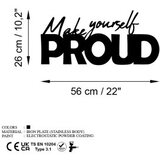 Wallity zidna dekoracija Make Yourself Proud, 56x26cm, Crna | Eponuda.com
