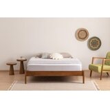 Hanah home Bračni krevet od masivne smreke s podnicom 180x200 cm u prirodnoj boji/tamno smeđi Galaksi – cijene