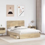  s od storage Sonoma hrast 140 x 200 cm Konstruirano drvo | shoptok.hr