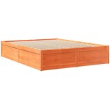 Krevet s madracem voštano smeđi 160x200 cm od masivne borovine | Eponuda.com
