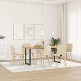 Maison Chic Jedilni stoli - Vzorci stoli 6 kosov krem blago A1160, (22031136) Cene
