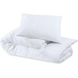  Set posteljine za poplun bijeli 140x200 cm lagana mikrovlakna | shoptok.hr
