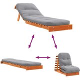  Futon na razvlačenje s madracem smeđi 60 x 206 x 11 cm borovina | Eponuda.ba
