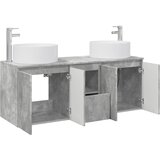  Set ormarića za kupaonicu 3 kom. Betonska siva 49,5 x 44,5 x 65,5 cm | Shoptok.si