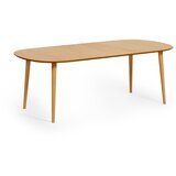 Kave Home Okrugli proširiv blagovaonski stol u dekoru hrasta u prirodnoj boji ø 160 cm Oqui – | shoptok.hr
