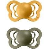 Bibs Couture Natural Rubber Size 2: 6+ months duda Honey Bee / Olive 2 kos | Shoptok.si